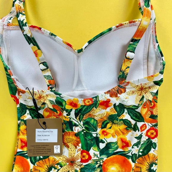 Nip Tuck Swimsuit Orange Tropical size - Picture 3 of 3